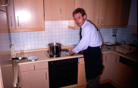 Klaus kann nicht nur gut Zähne machen, sondern auch gut kochen.